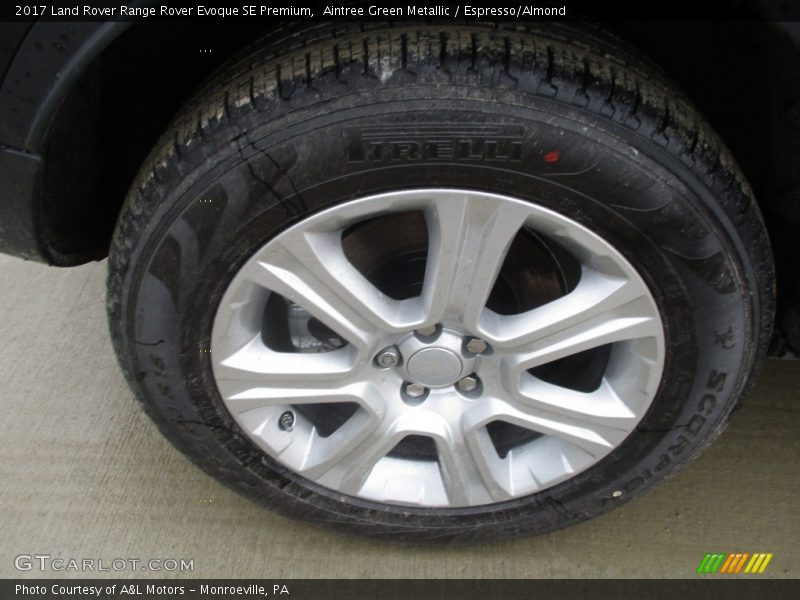 Aintree Green Metallic / Espresso/Almond 2017 Land Rover Range Rover Evoque SE Premium