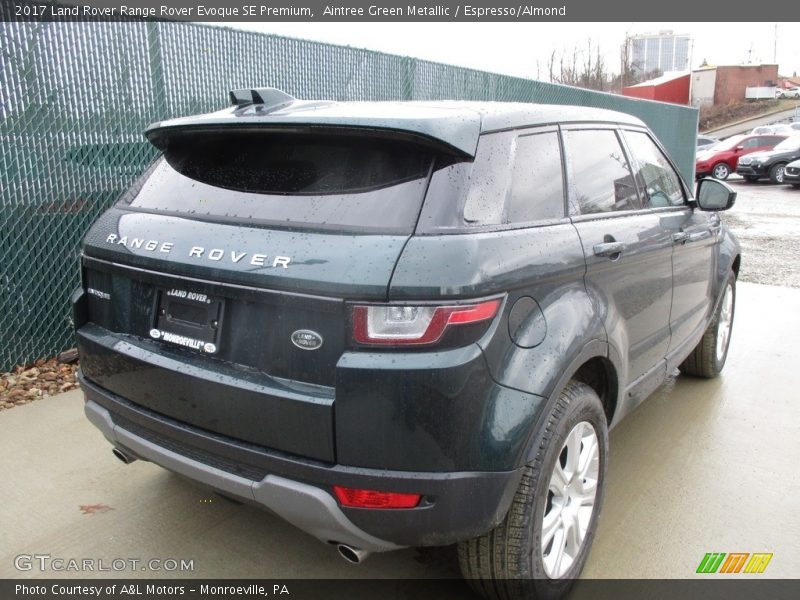 Aintree Green Metallic / Espresso/Almond 2017 Land Rover Range Rover Evoque SE Premium