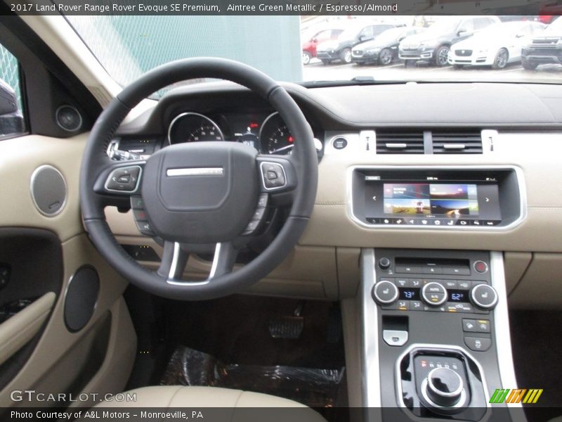 Aintree Green Metallic / Espresso/Almond 2017 Land Rover Range Rover Evoque SE Premium