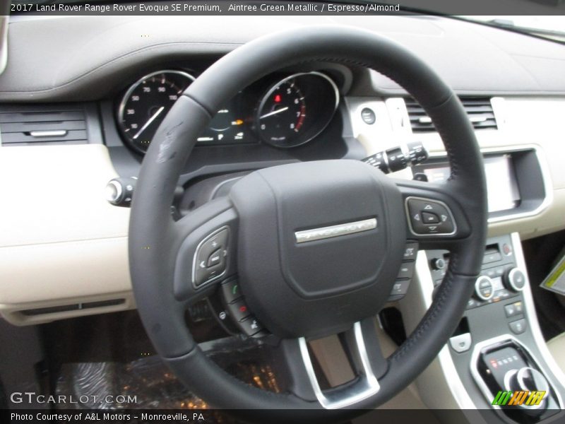Aintree Green Metallic / Espresso/Almond 2017 Land Rover Range Rover Evoque SE Premium
