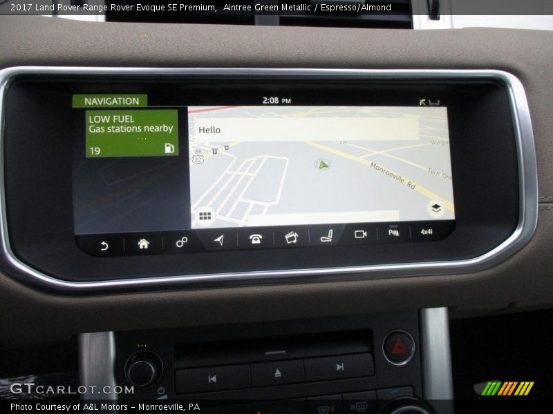 Aintree Green Metallic / Espresso/Almond 2017 Land Rover Range Rover Evoque SE Premium