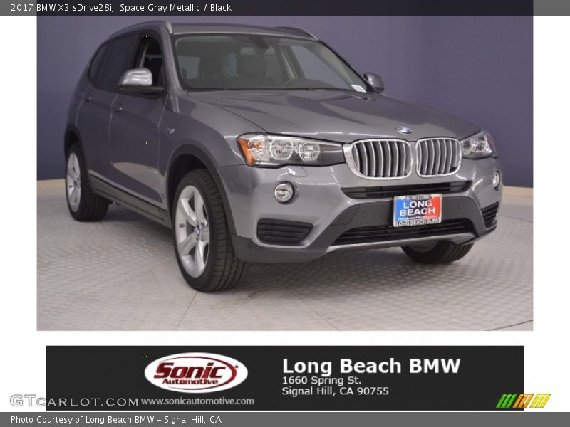 Space Gray Metallic / Black 2017 BMW X3 sDrive28i