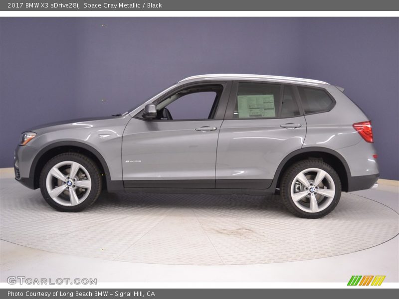 Space Gray Metallic / Black 2017 BMW X3 sDrive28i