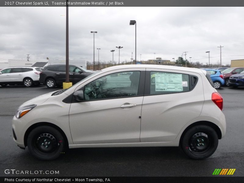 Toasted Marshmallow Metallic / Jet Black 2017 Chevrolet Spark LS