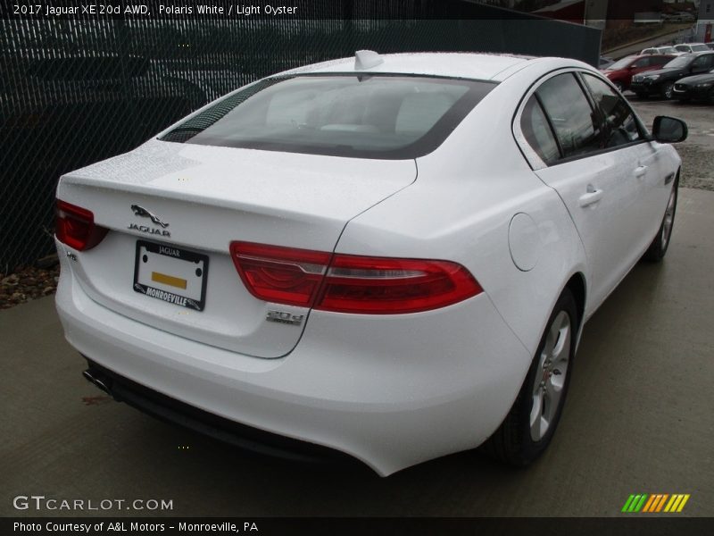 Polaris White / Light Oyster 2017 Jaguar XE 20d AWD
