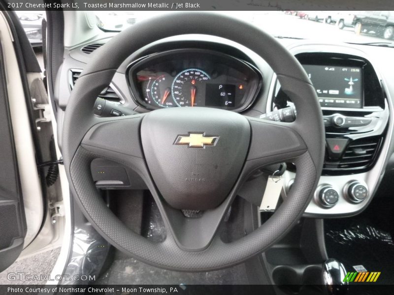 Toasted Marshmallow Metallic / Jet Black 2017 Chevrolet Spark LS