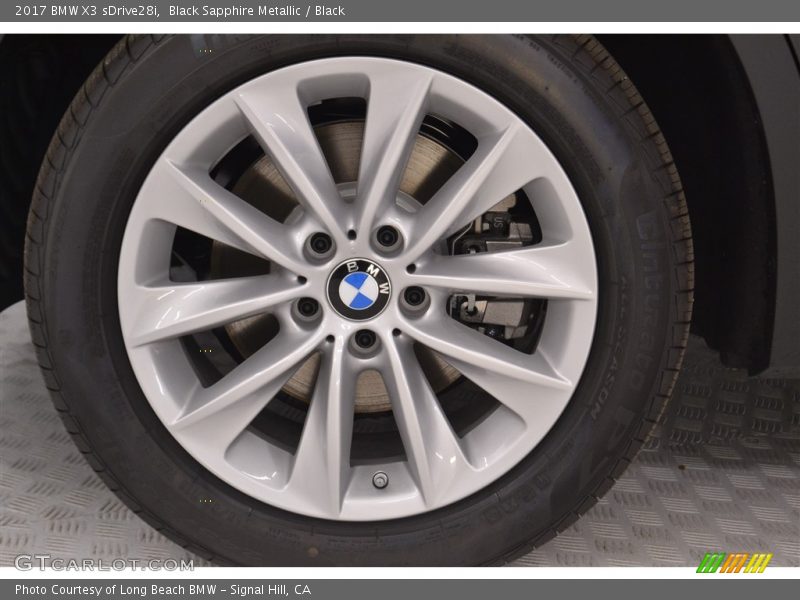 Black Sapphire Metallic / Black 2017 BMW X3 sDrive28i