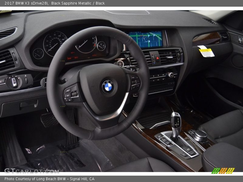 Black Sapphire Metallic / Black 2017 BMW X3 sDrive28i