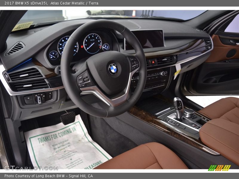 Atlas Cedar Metallic / Terra 2017 BMW X5 sDrive35i