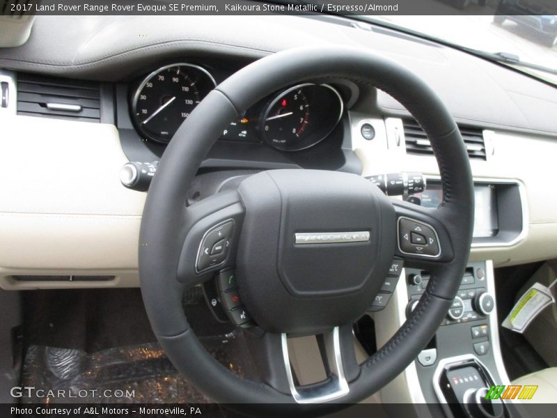 Kaikoura Stone Metallic / Espresso/Almond 2017 Land Rover Range Rover Evoque SE Premium