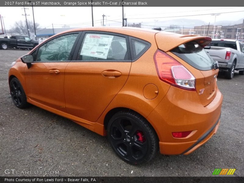 Orange Spice Metallic Tri-Coat / Charcoal Black 2017 Ford Fiesta ST Hatchback
