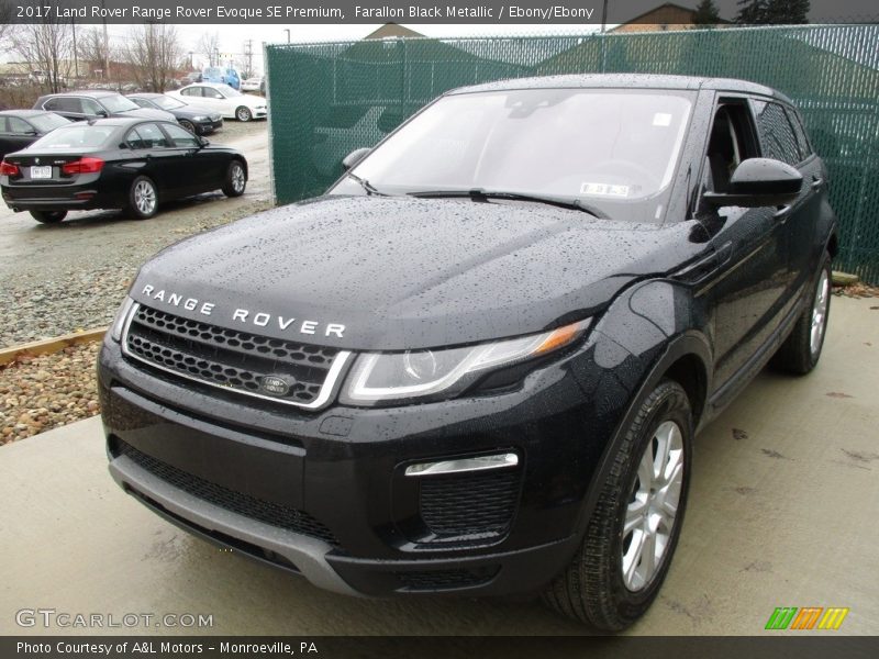 Farallon Black Metallic / Ebony/Ebony 2017 Land Rover Range Rover Evoque SE Premium