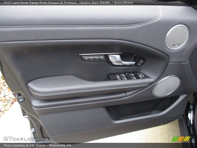 Farallon Black Metallic / Ebony/Ebony 2017 Land Rover Range Rover Evoque SE Premium