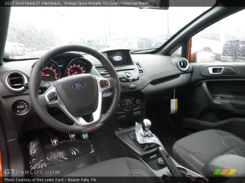  2017 Fiesta ST Hatchback Charcoal Black Interior