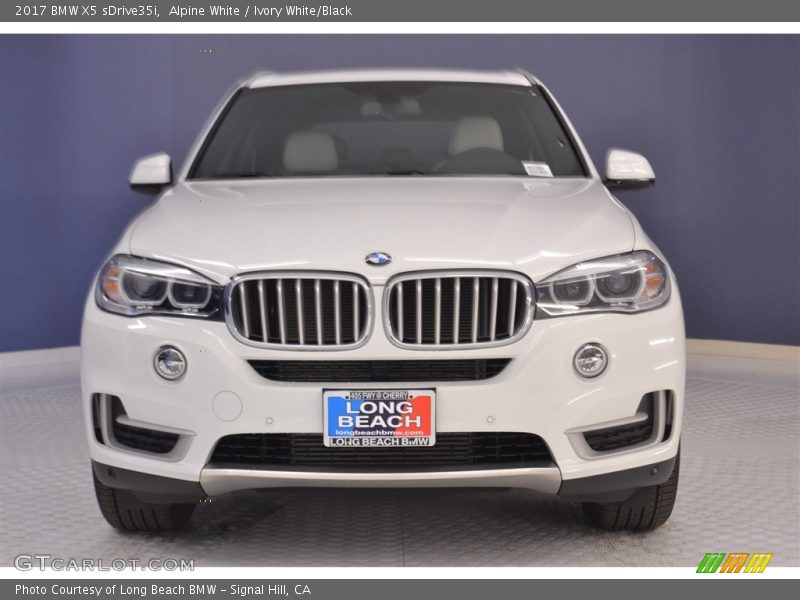 Alpine White / Ivory White/Black 2017 BMW X5 sDrive35i
