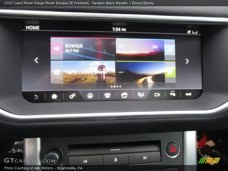 Farallon Black Metallic / Ebony/Ebony 2017 Land Rover Range Rover Evoque SE Premium