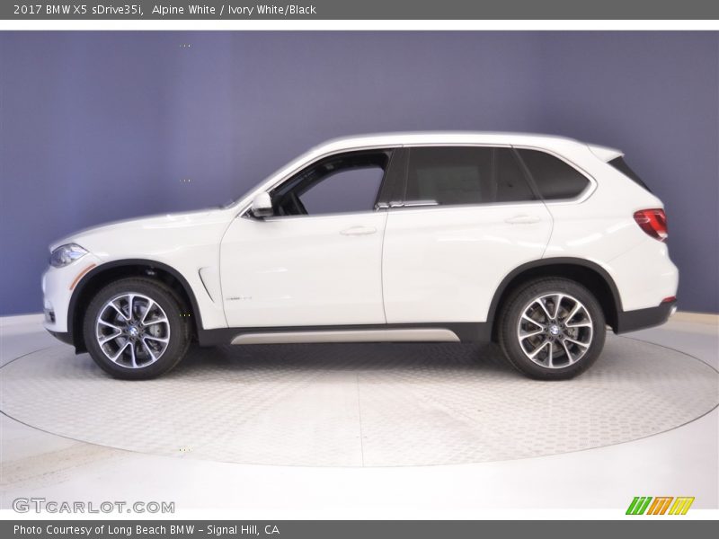 Alpine White / Ivory White/Black 2017 BMW X5 sDrive35i