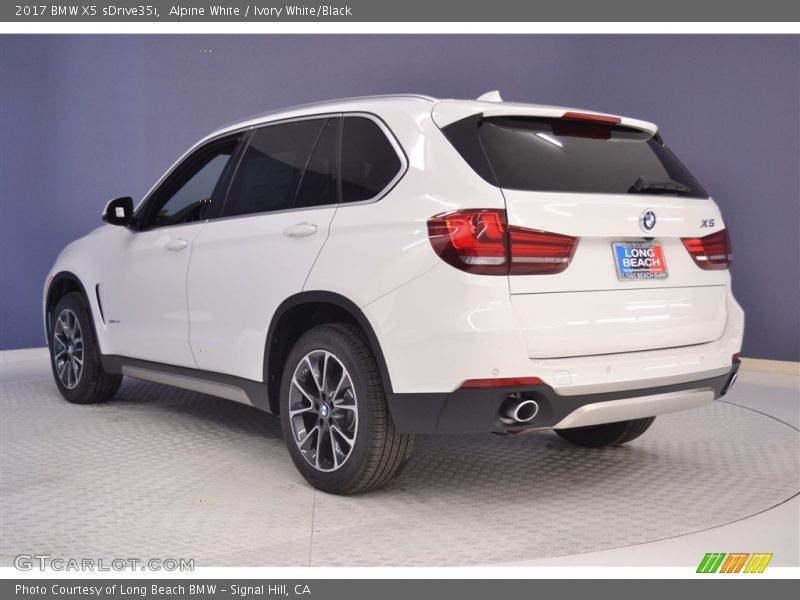 Alpine White / Ivory White/Black 2017 BMW X5 sDrive35i