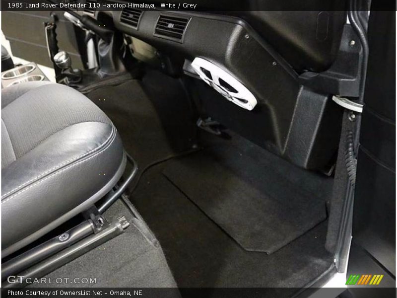 White / Grey 1985 Land Rover Defender 110 Hardtop Himalaya