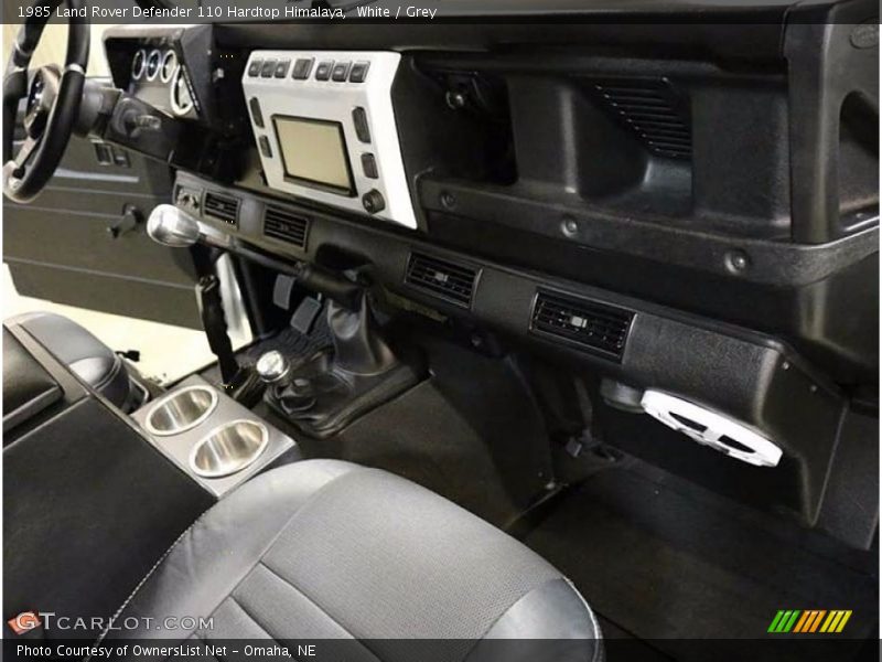 White / Grey 1985 Land Rover Defender 110 Hardtop Himalaya