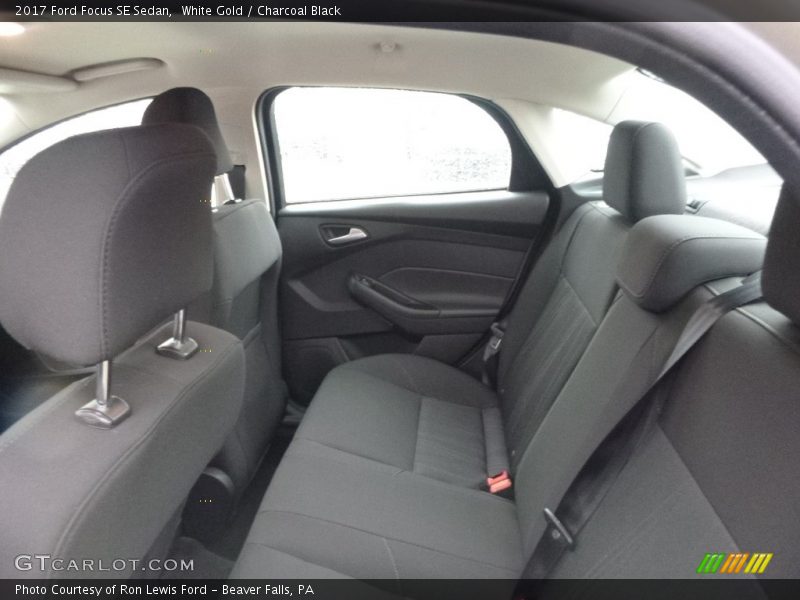 White Gold / Charcoal Black 2017 Ford Focus SE Sedan