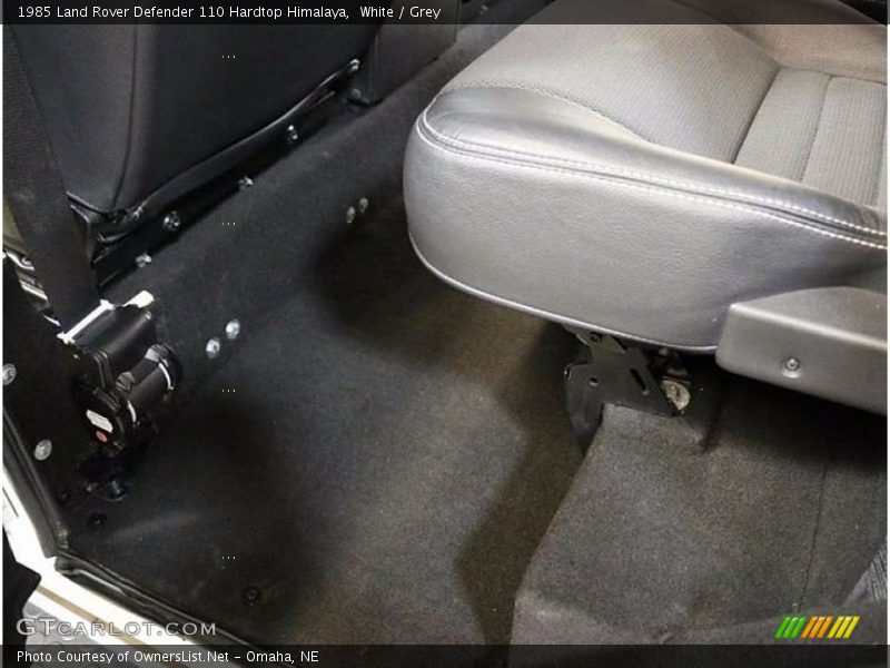 White / Grey 1985 Land Rover Defender 110 Hardtop Himalaya