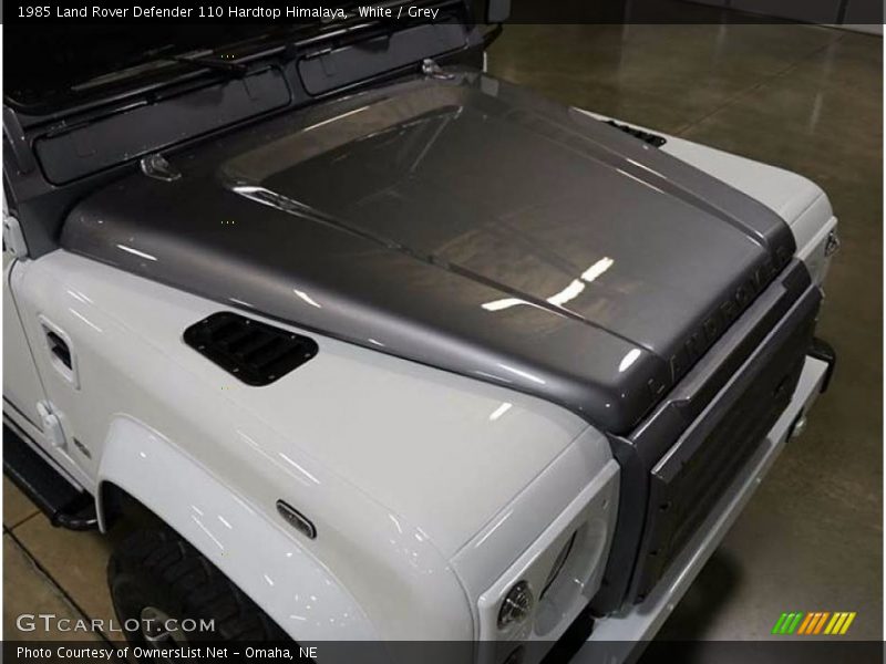 White / Grey 1985 Land Rover Defender 110 Hardtop Himalaya