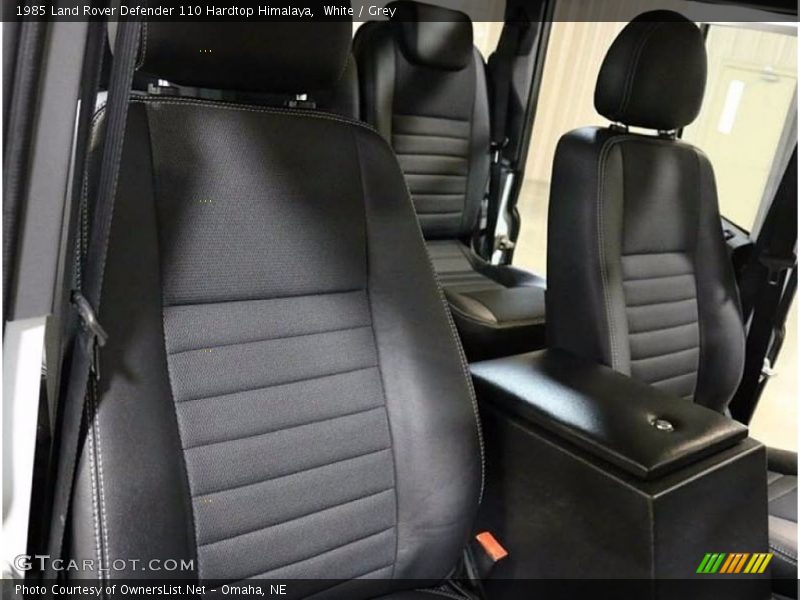White / Grey 1985 Land Rover Defender 110 Hardtop Himalaya