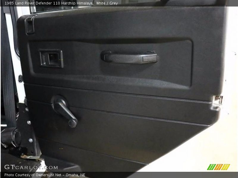 White / Grey 1985 Land Rover Defender 110 Hardtop Himalaya