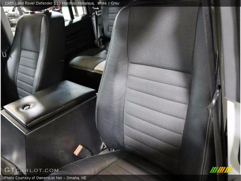 White / Grey 1985 Land Rover Defender 110 Hardtop Himalaya