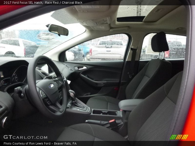 Race Red / Charcoal Black 2017 Ford Focus SEL Hatch