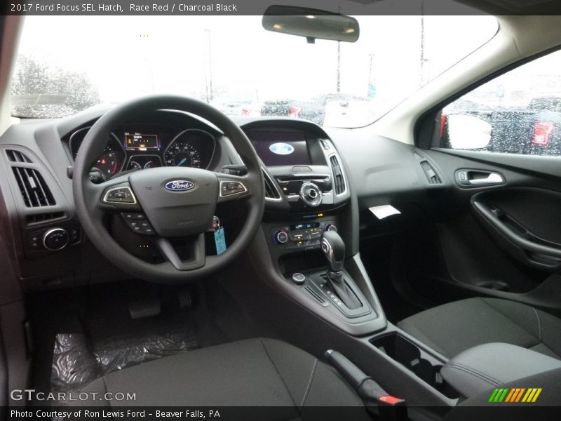  2017 Focus SEL Hatch Charcoal Black Interior