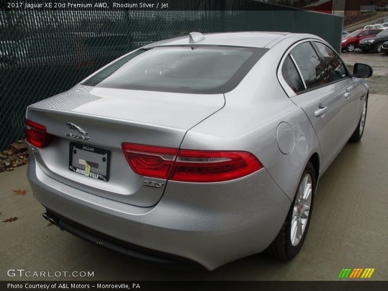 Rhodium Silver / Jet 2017 Jaguar XE 20d Premium AWD