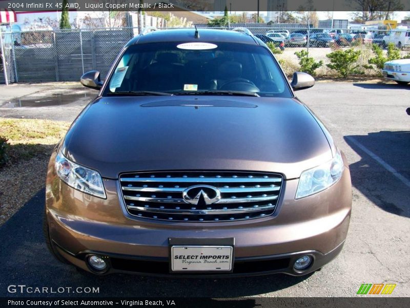 Liquid Copper Metallic / Black 2004 Infiniti FX 45 AWD