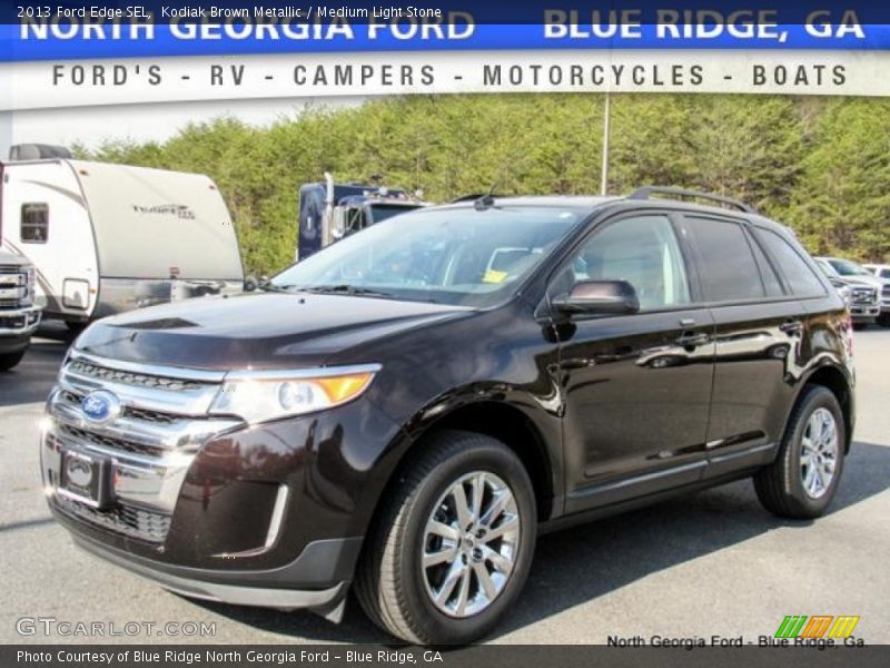 Kodiak Brown Metallic / Medium Light Stone 2013 Ford Edge SEL