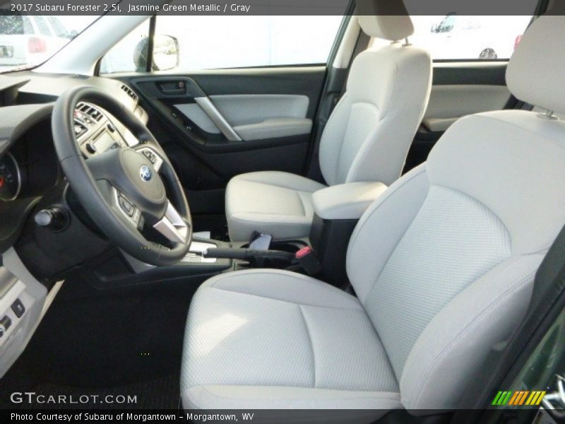 Jasmine Green Metallic / Gray 2017 Subaru Forester 2.5i