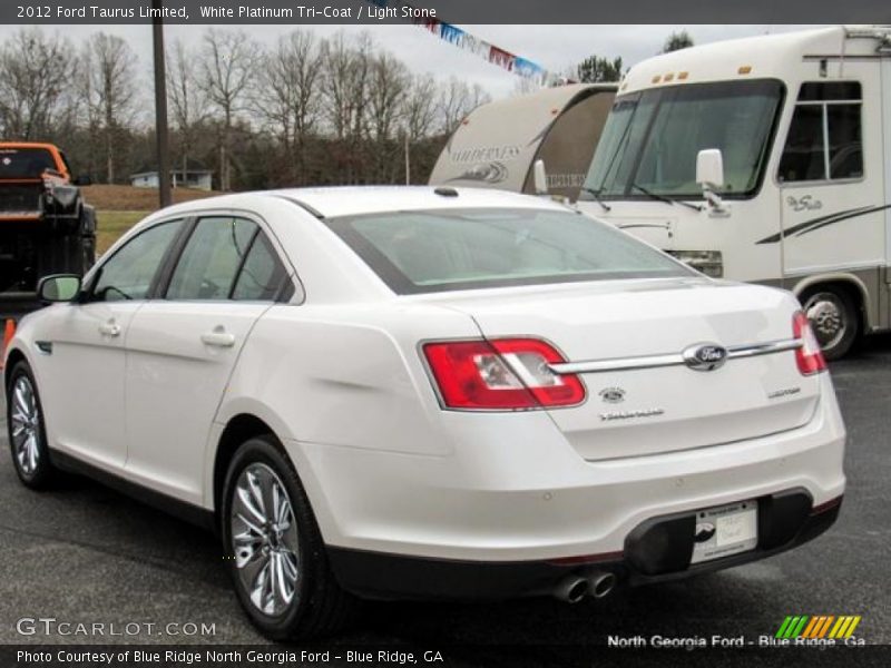 White Platinum Tri-Coat / Light Stone 2012 Ford Taurus Limited