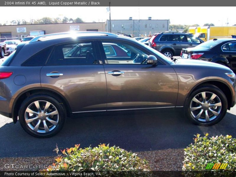 Liquid Copper Metallic / Black 2004 Infiniti FX 45 AWD