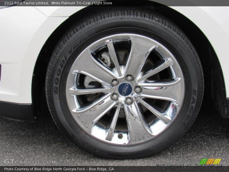 White Platinum Tri-Coat / Light Stone 2012 Ford Taurus Limited