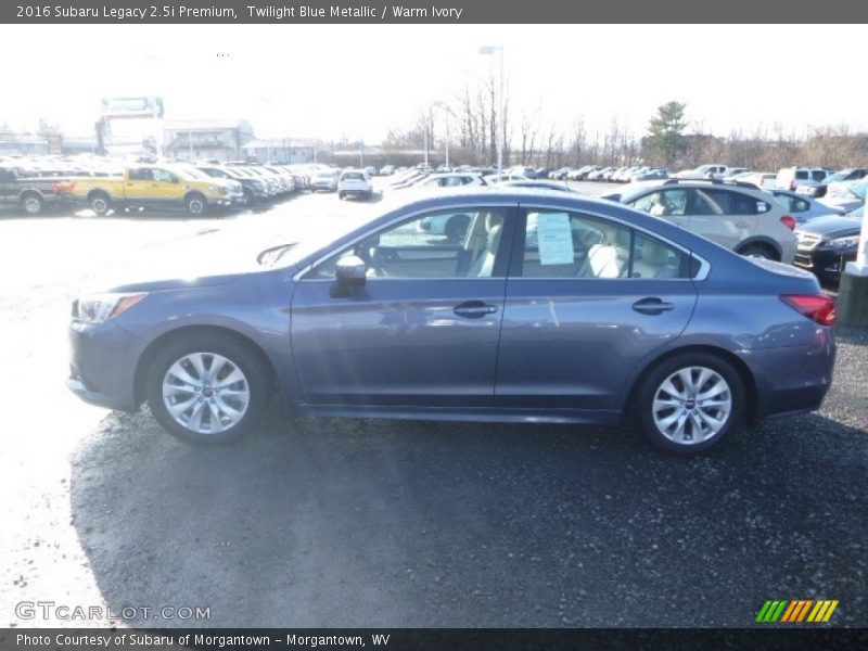 Twilight Blue Metallic / Warm Ivory 2016 Subaru Legacy 2.5i Premium