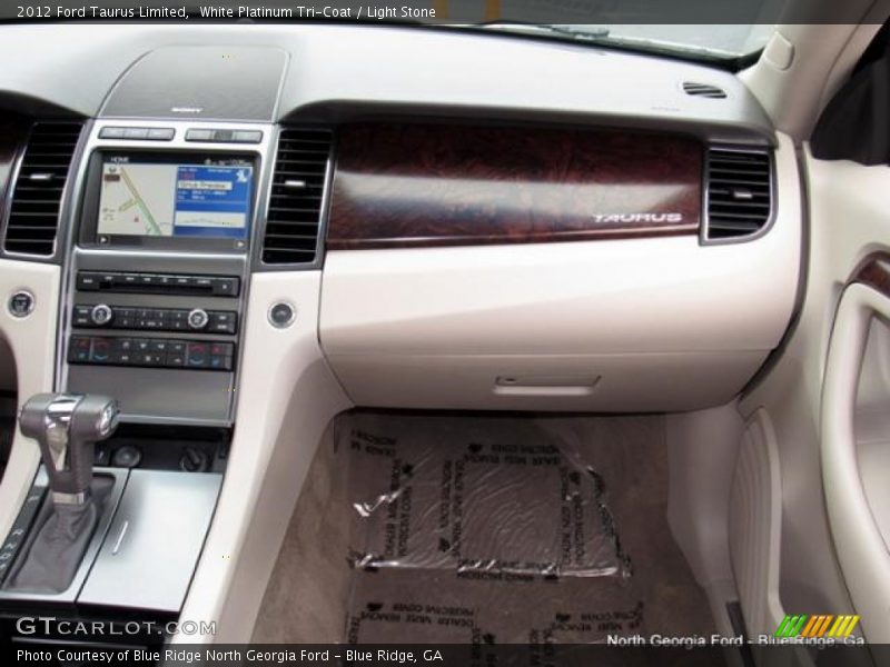 White Platinum Tri-Coat / Light Stone 2012 Ford Taurus Limited