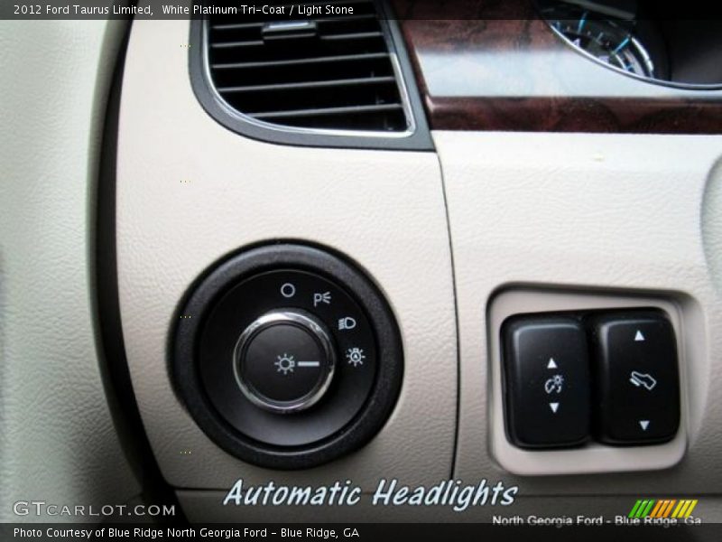 White Platinum Tri-Coat / Light Stone 2012 Ford Taurus Limited