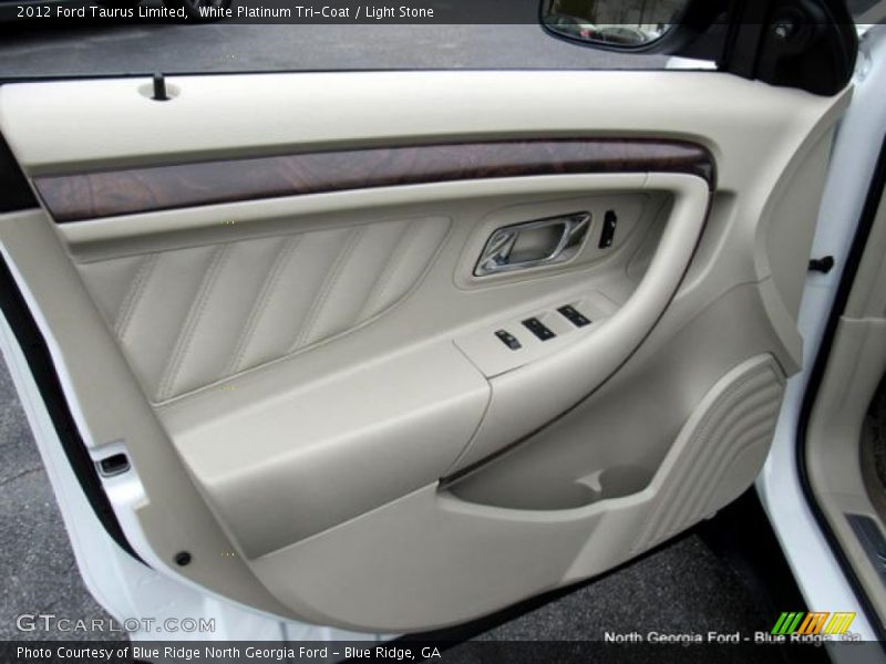 White Platinum Tri-Coat / Light Stone 2012 Ford Taurus Limited