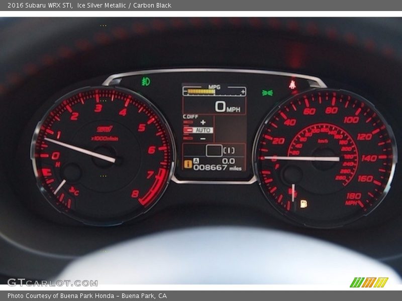  2016 WRX STI STI Gauges