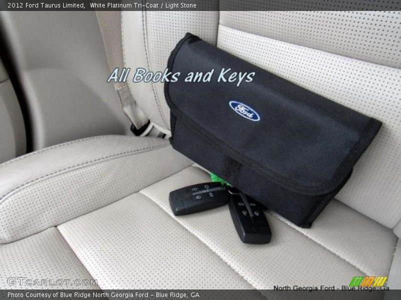 White Platinum Tri-Coat / Light Stone 2012 Ford Taurus Limited