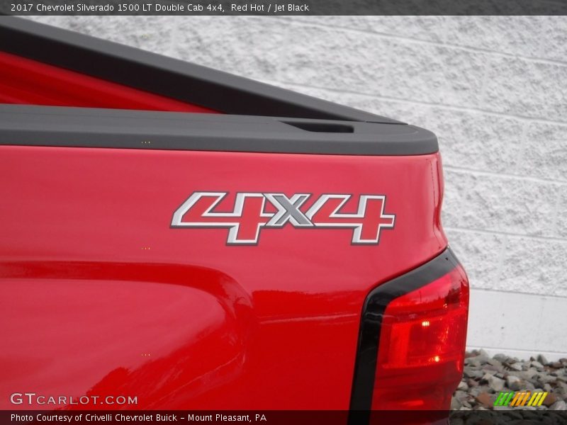 Red Hot / Jet Black 2017 Chevrolet Silverado 1500 LT Double Cab 4x4