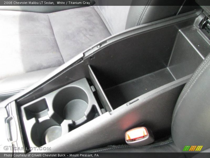White / Titanium Gray 2008 Chevrolet Malibu LT Sedan