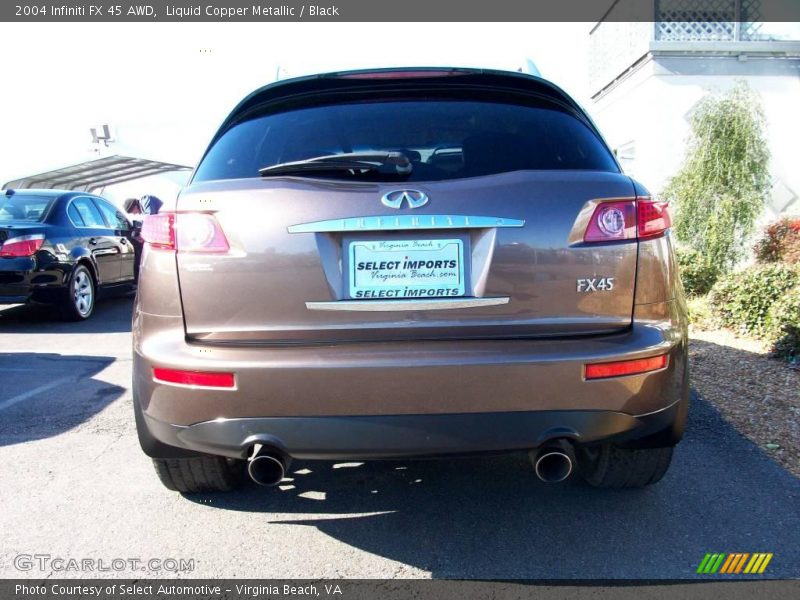 Liquid Copper Metallic / Black 2004 Infiniti FX 45 AWD