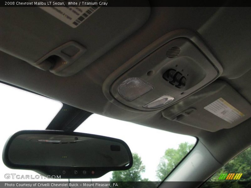 White / Titanium Gray 2008 Chevrolet Malibu LT Sedan