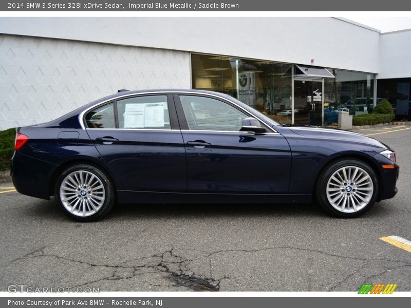 Imperial Blue Metallic / Saddle Brown 2014 BMW 3 Series 328i xDrive Sedan